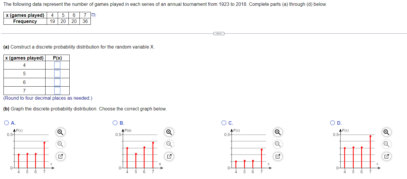 Solved (a) Construct a discrete probability distribution for | Chegg.com