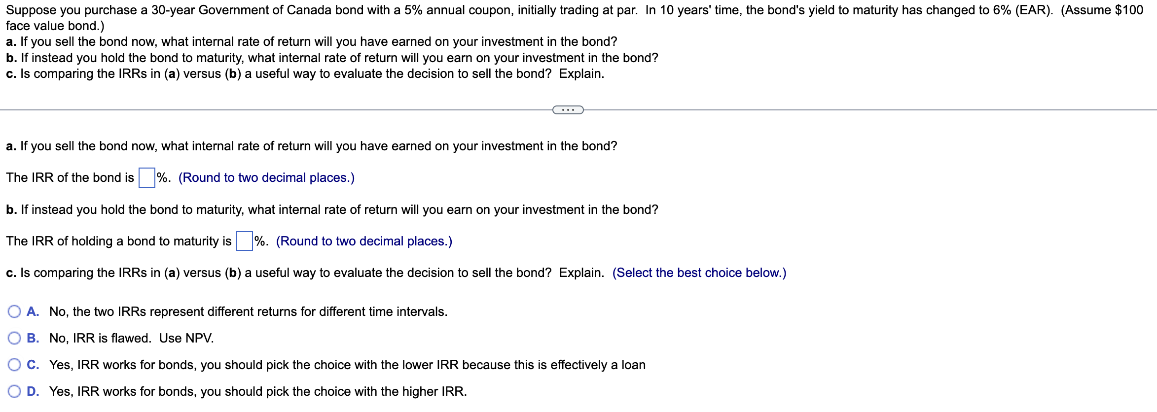 Solved face value bond.) a. If you sell the bond now, what | Chegg.com