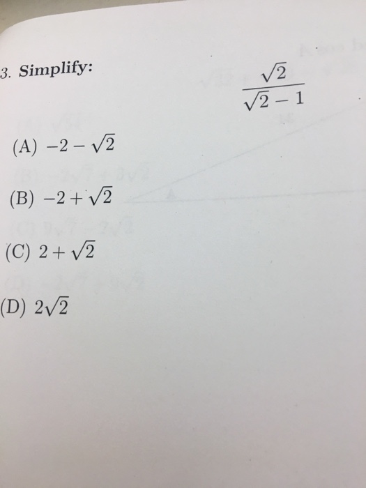 square root of 2 to the power of 3 simplified