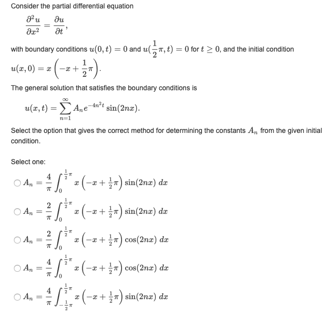 Solved Consider Applying The Method Of Separation Of Vari Chegg Com