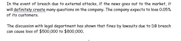 Solved Analyse The Risk For The Following Case Study. You | Chegg.com