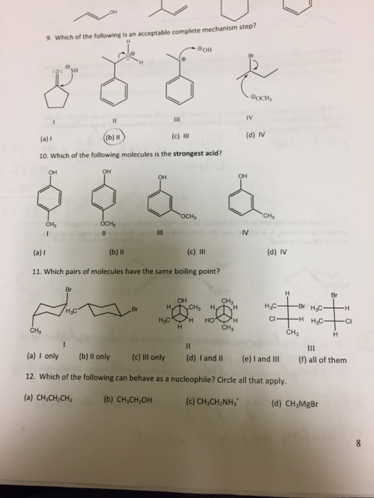 Solved 9. Which of the following is an acceptable complete | Chegg.com