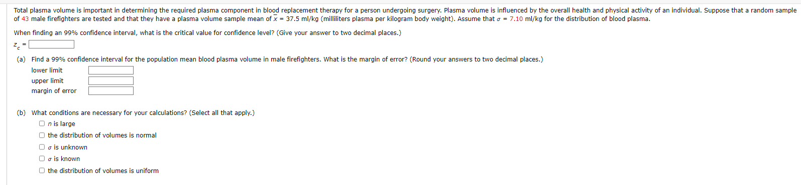 what is the critical value of 99 confidence level