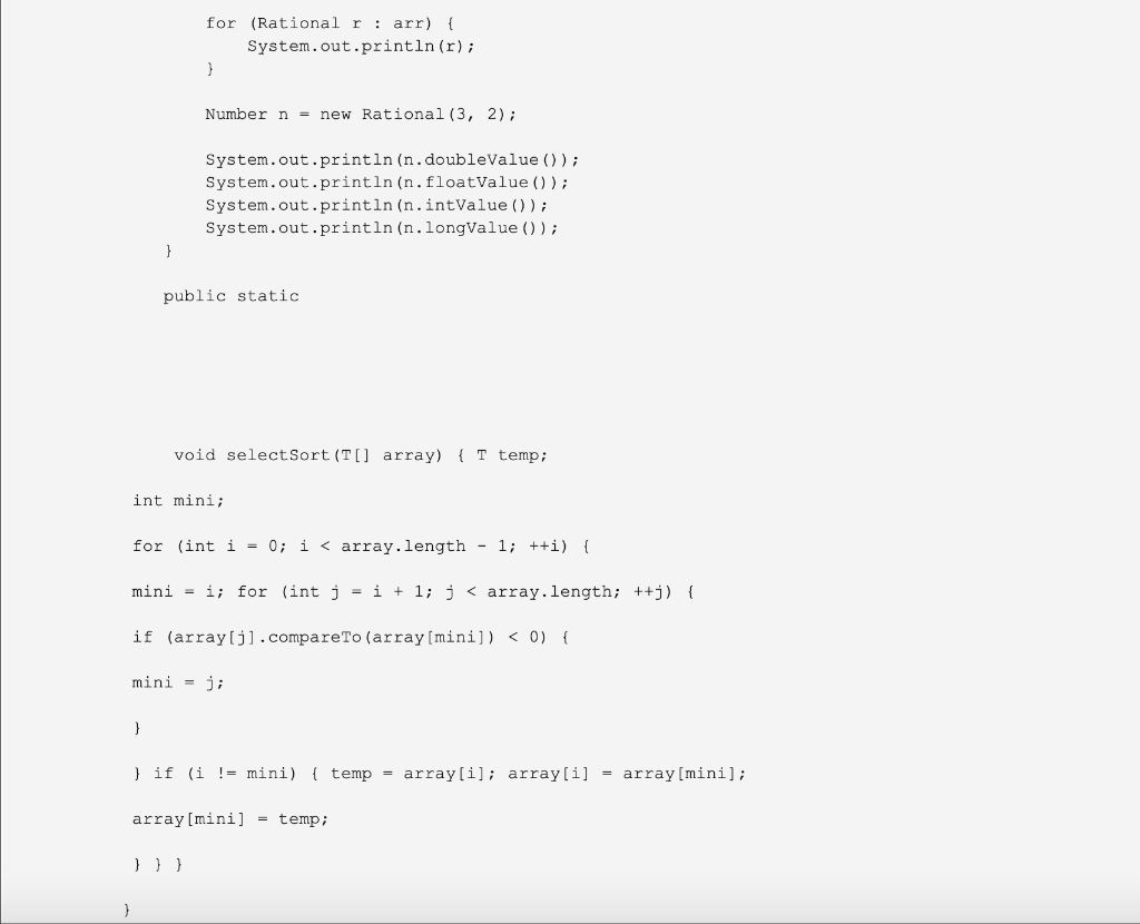 Solved Re-implement the Rational class Extend the Number | Chegg.com