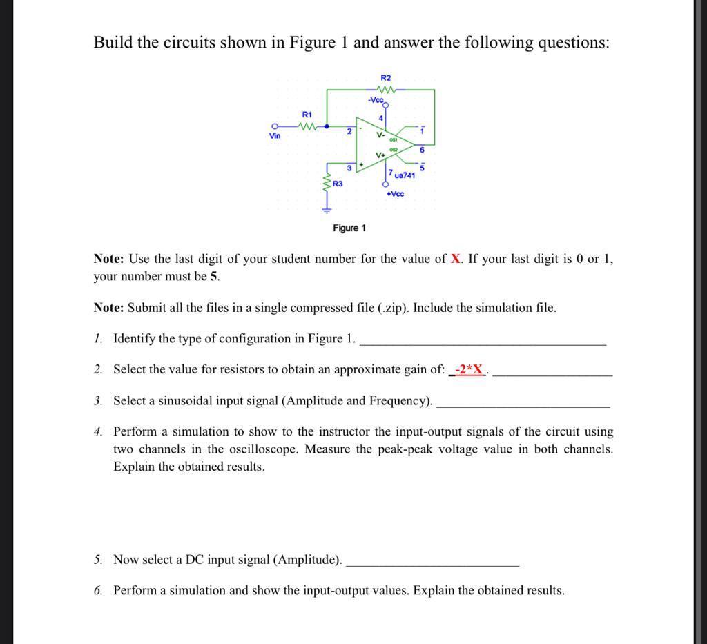 Solved Build the circuits shown in Figure 1 and answer the | Chegg.com
