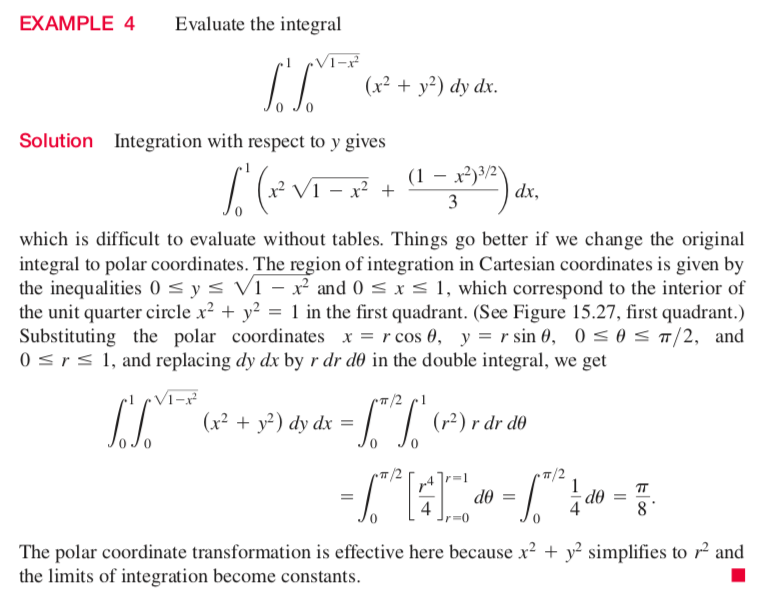 Solved EXAMPLE 4 Evaluate the integral LL Solution | Chegg.com