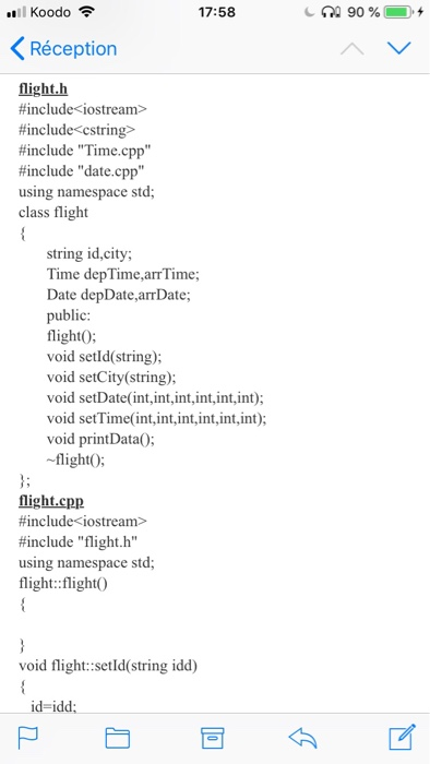 Solved Program to implement in c++ the classes of the | Chegg.com