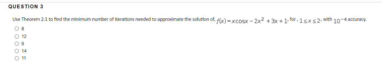 Use Theorem 2.1 to find the minimum number of | Chegg.com