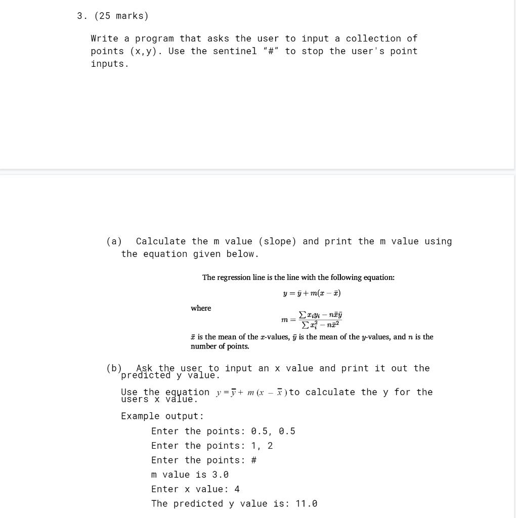 Solved Write a program that asks the user to input a | Chegg.com
