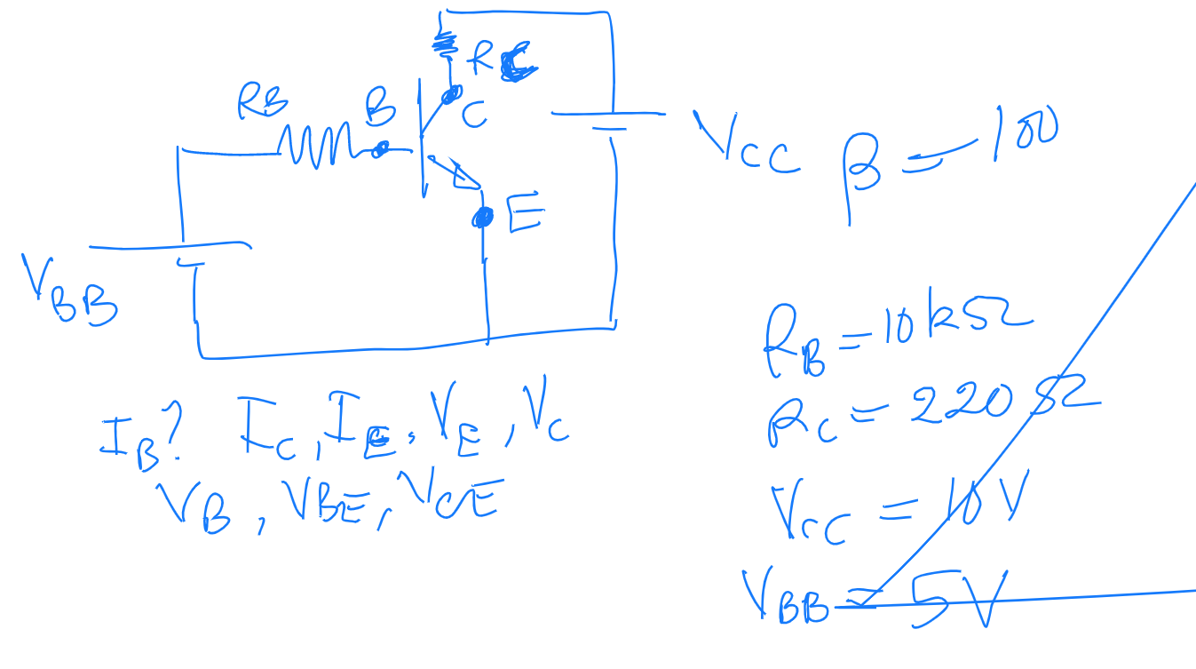 Solved Vcc 8 100 Velg Ib Icife Le Ve Vb Vbe Ne Fb 10k Chegg Com