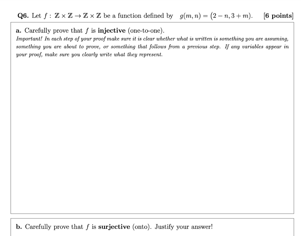 Solved Let F Z × Z → Z × Z Be A Function Defined By Gm 0365