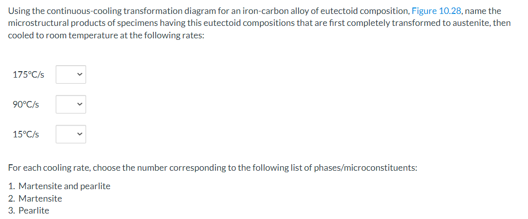 Solved Using The Continuous-cooling Transformation Diagram | Chegg.com