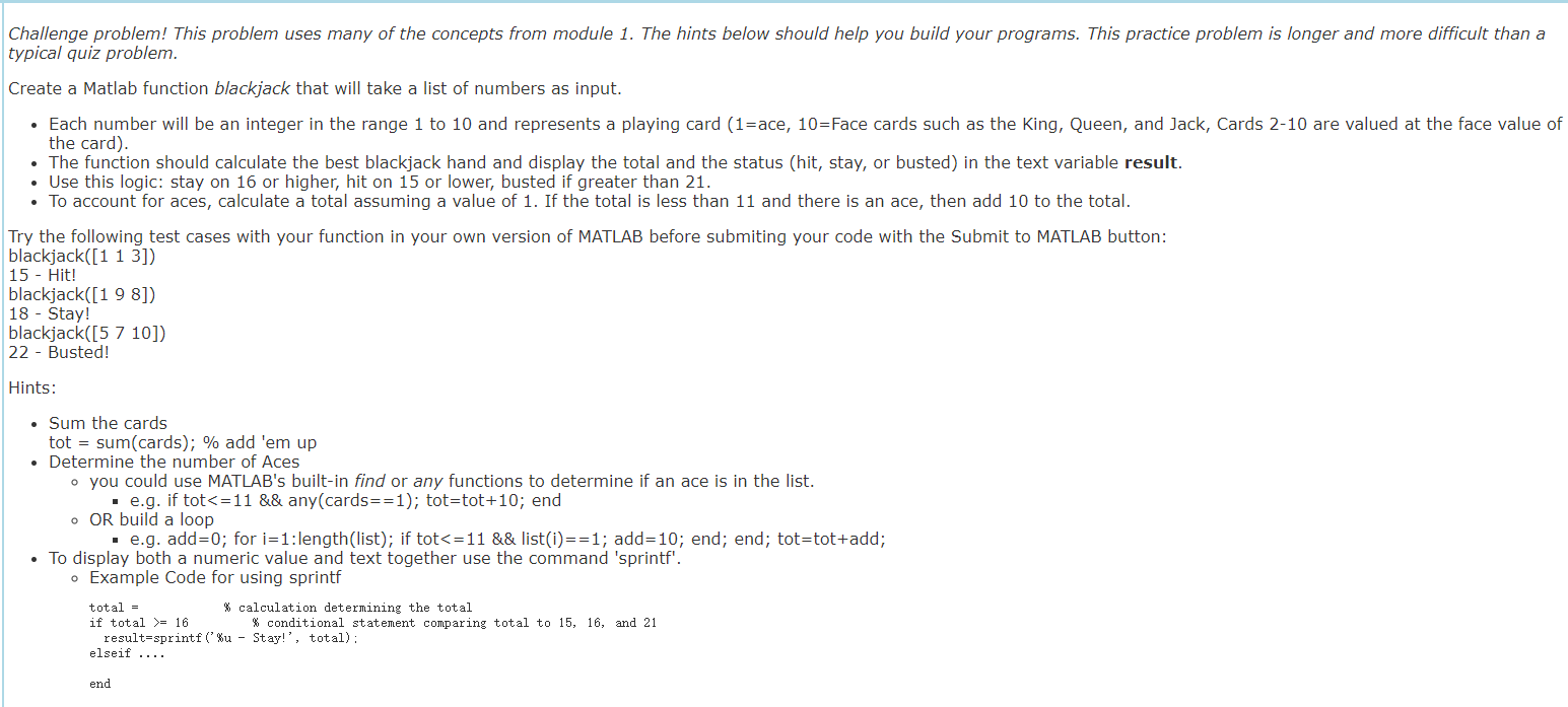 matlab challenge problems matlab challenge problems