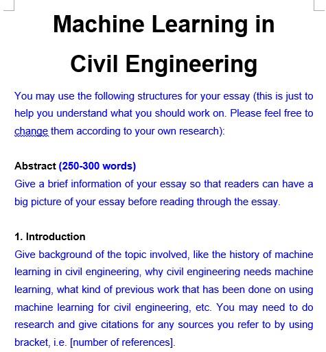 introduction to civil engineering essay