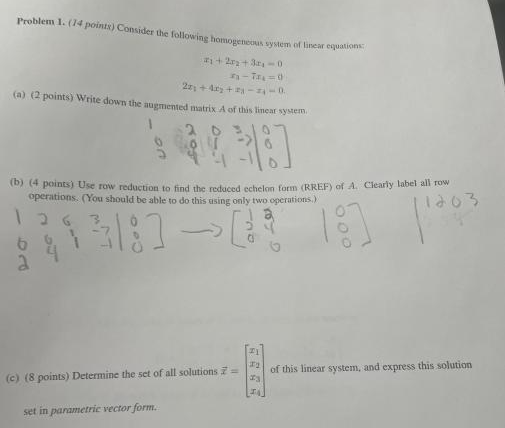 Solved Problem 1. 14 points Consider the following Chegg