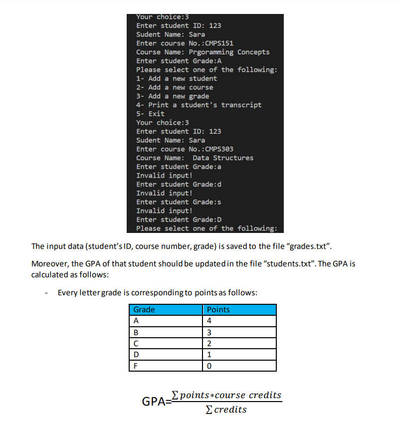 Solved You are required to develop a registration system | Chegg.com