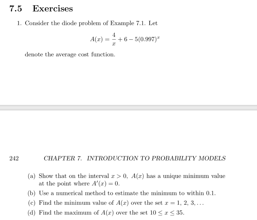 understanding deterministic models | pdf | determinism... 224 CHAPTER 7. INTRODUCTION TO PROBABILITY MODELS | Chegg.com