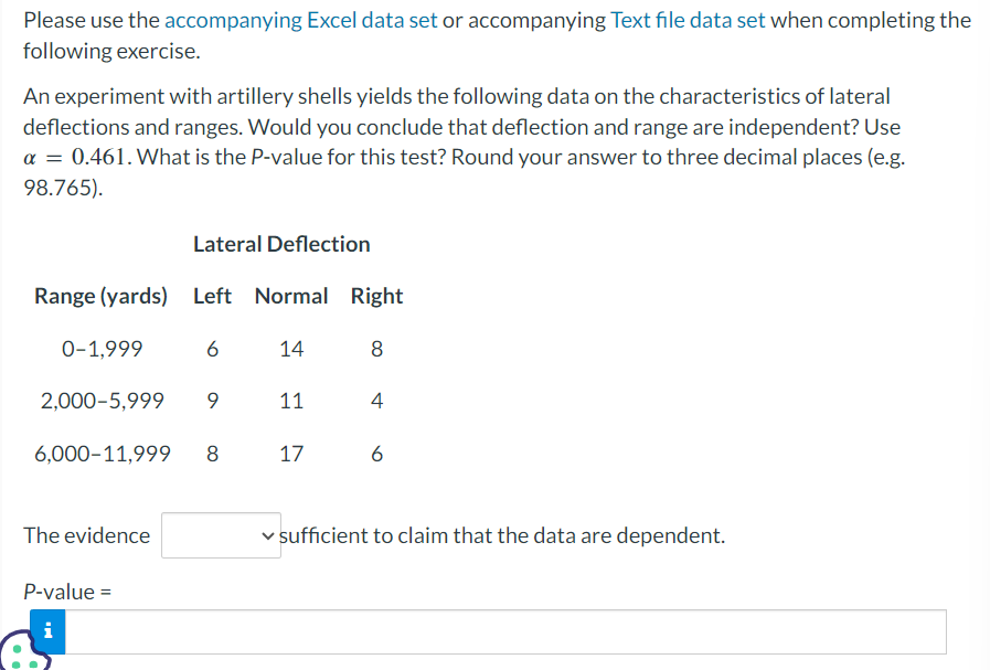 Solved Please use the accompanying Excel data set or | Chegg.com