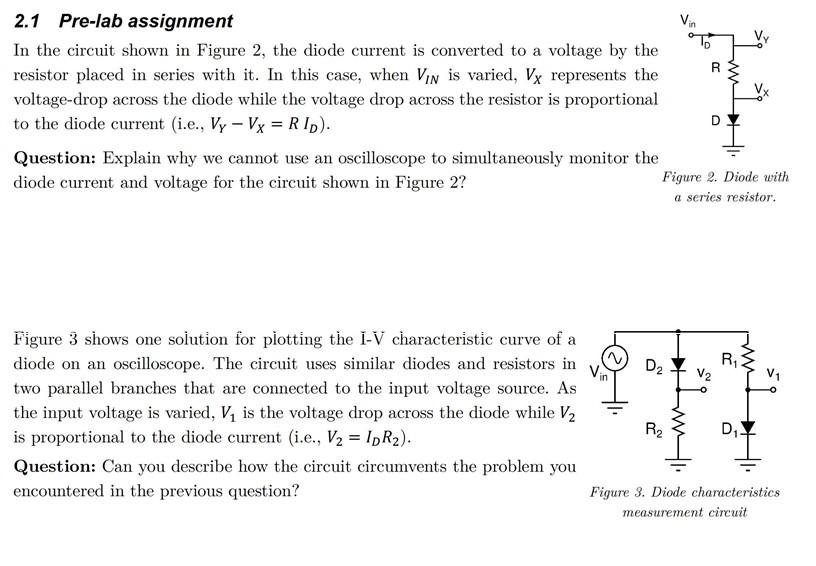 Solved 2.1 Pre-lab assignment Vin TO In the circuit shown in | Chegg.com