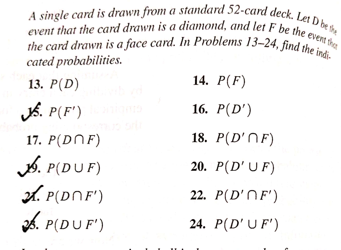 Solved A single card is drawn from a standard 52 card deck.