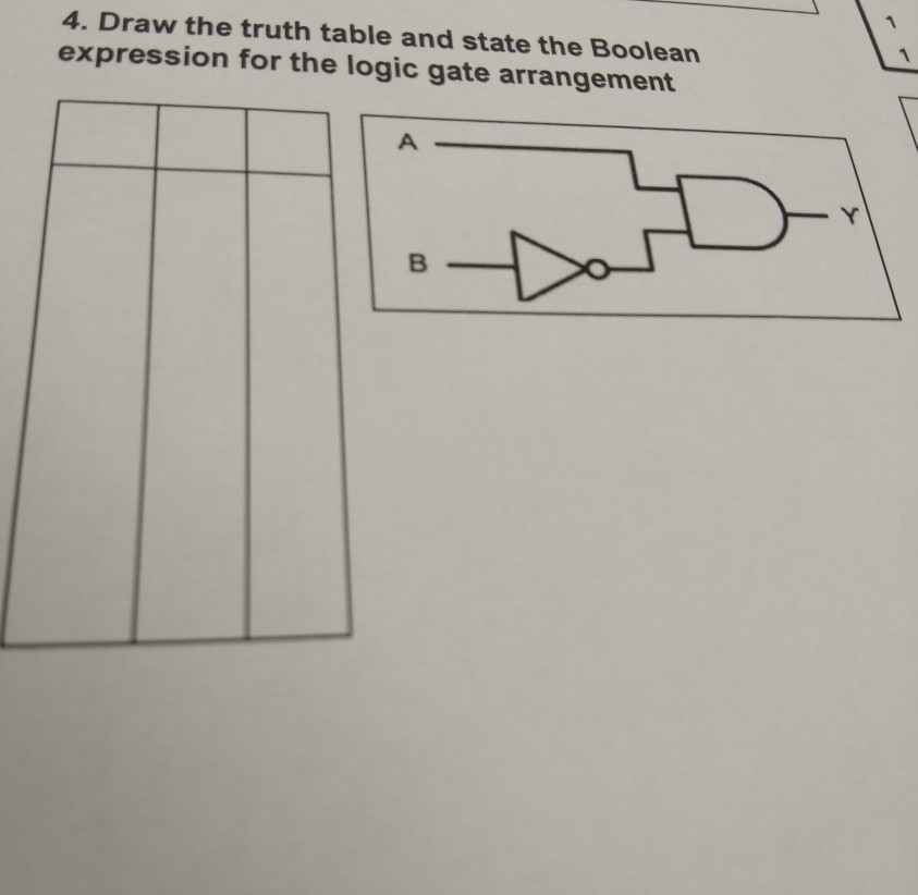 Solved 4. Draw the truth table and state the Boolean | Chegg.com