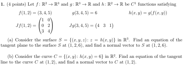 Solved 1 4 Points Let F R2 F 1 2 3 4 5 1 0 Jf Chegg Com