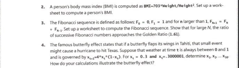 Solved 2. A Person's Body Mass Index (BMI) Is Computed As | Chegg.com