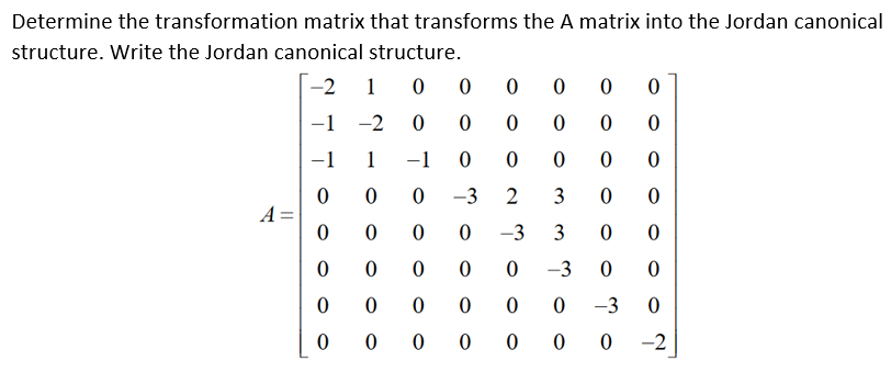 Solved Determine the transformation matrix that transforms | Chegg.com