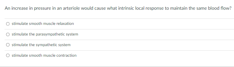 Solved To keep mean arterial pressure the same after an | Chegg.com