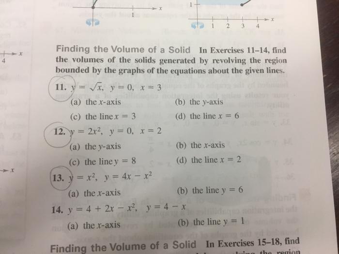 Solved 2 3 4 . Finding the Volume of a Solid In Exercises | Chegg.com