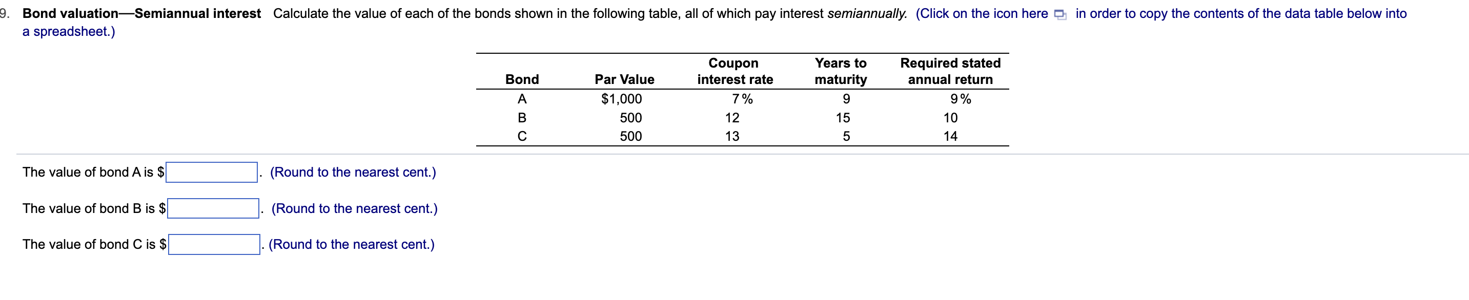 Solved The Value Of Bond A Is $ The Value Of Bond B Is $ The | Chegg.com