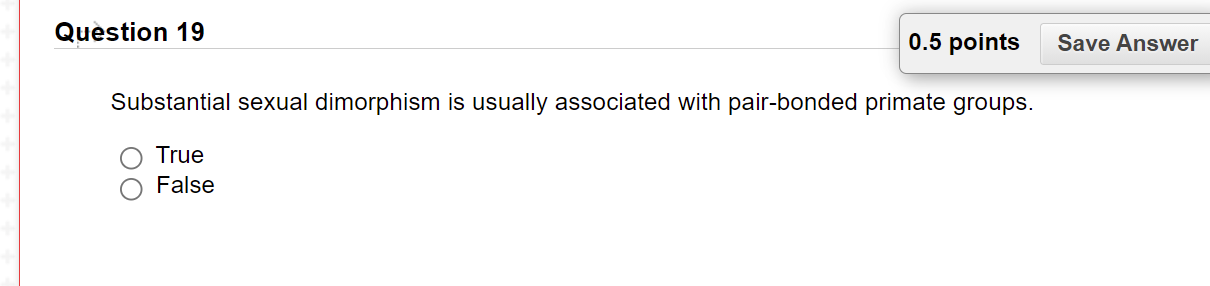 Solved Question 17 0.5 points Save Answer When mammals | Chegg.com