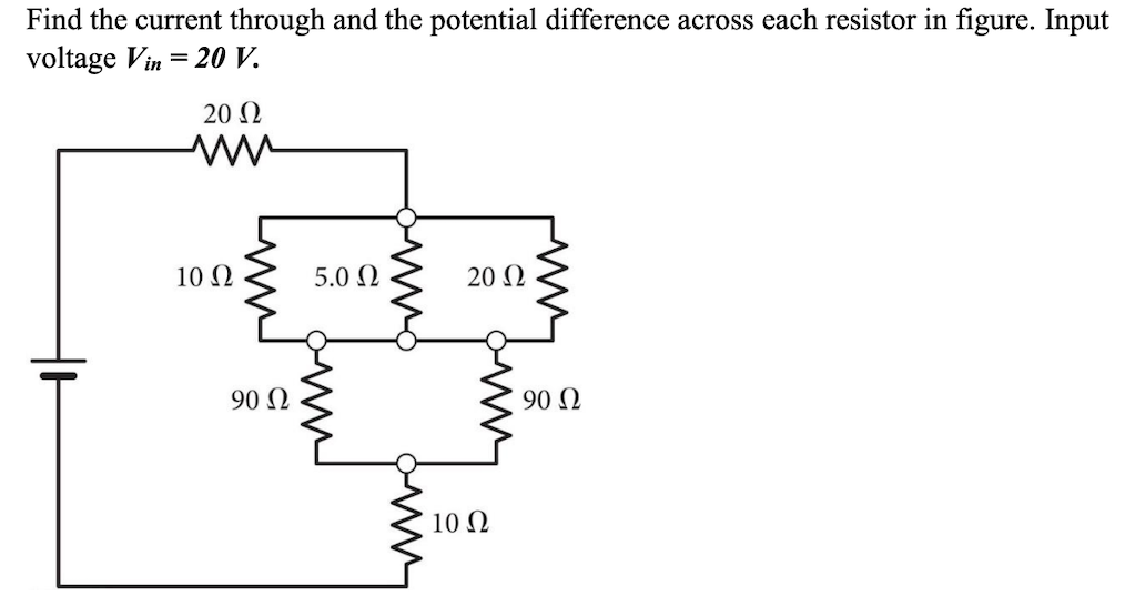 Solved Find The Current Through And The Potential Difference | Chegg.com