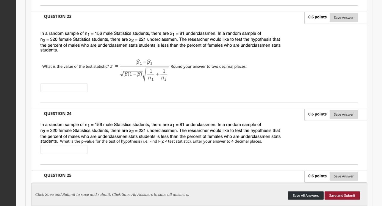 Solved QUESTION 21 0.6 points Save Answer In a random sample | Chegg.com