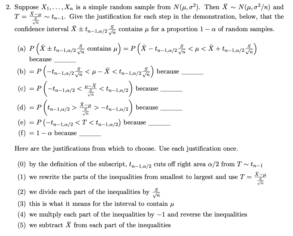 Solved 2 Suppose X1 Is A Simple Random Sample F Chegg Com