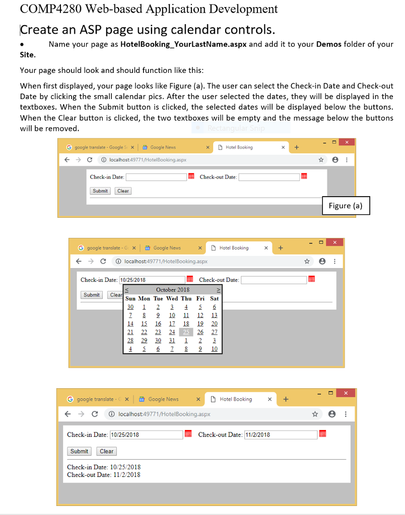 Solved COMP4280 Web-based Application Development Create an | Chegg.com