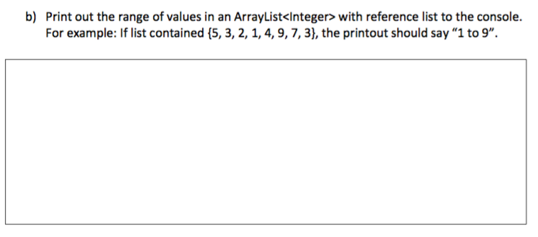 Solved Help with Java homework: Use method(s) in the | Chegg.com