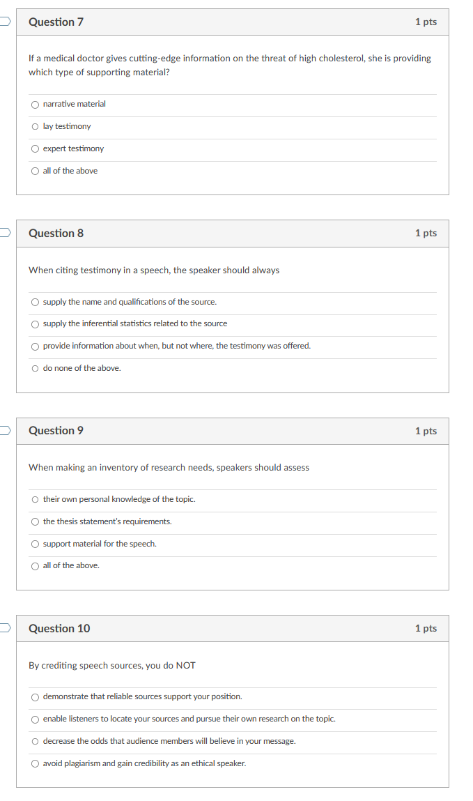 Solved Question 3 1 pts Which of the following is NOT a | Chegg.com