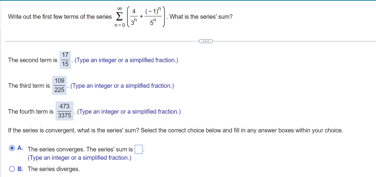 solved-write-out-the-first-few-terms-of-the-series-chegg