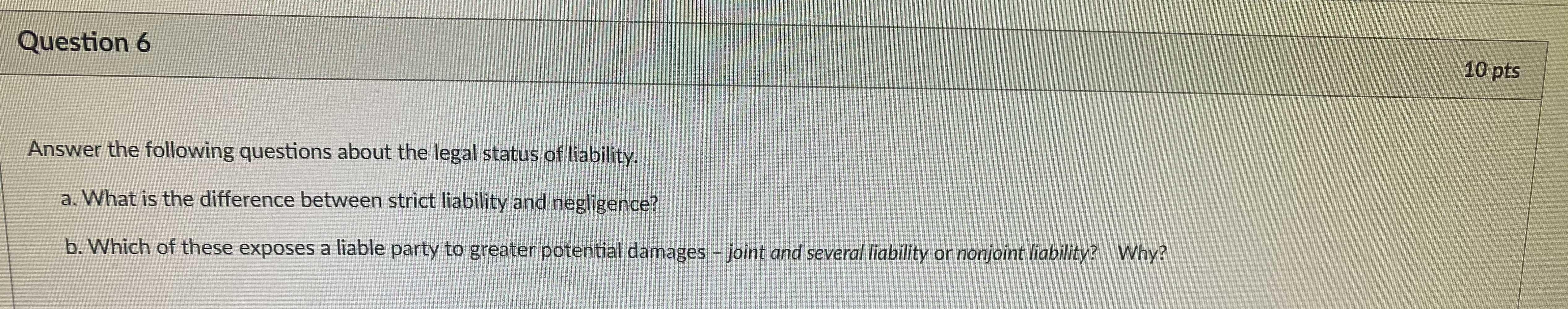 Solved Question 6 10 pts Answer the following questions | Chegg.com