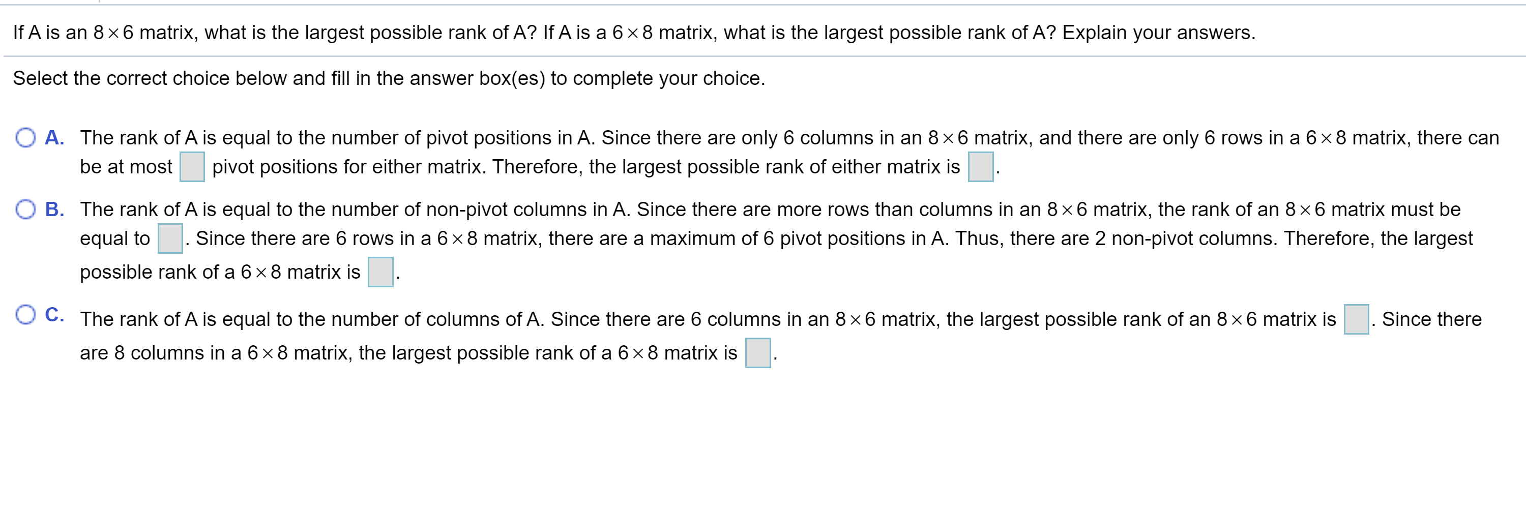 solved-if-a-is-an-8-x6-matrix-what-is-the-largest-possible-chegg