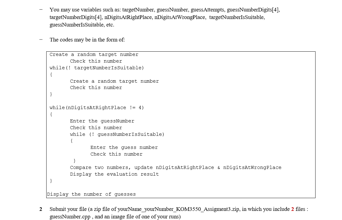 Solved 1 Write a code about guessing a number: "Guess the | Chegg.com