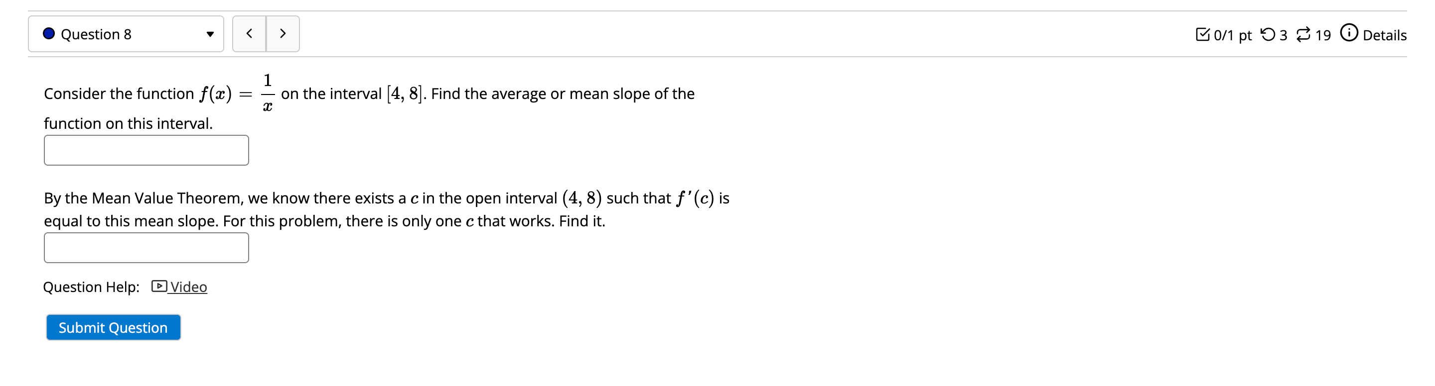 Solved Question 8 0/1 pt 53 19 0 Details 1 Consider the | Chegg.com