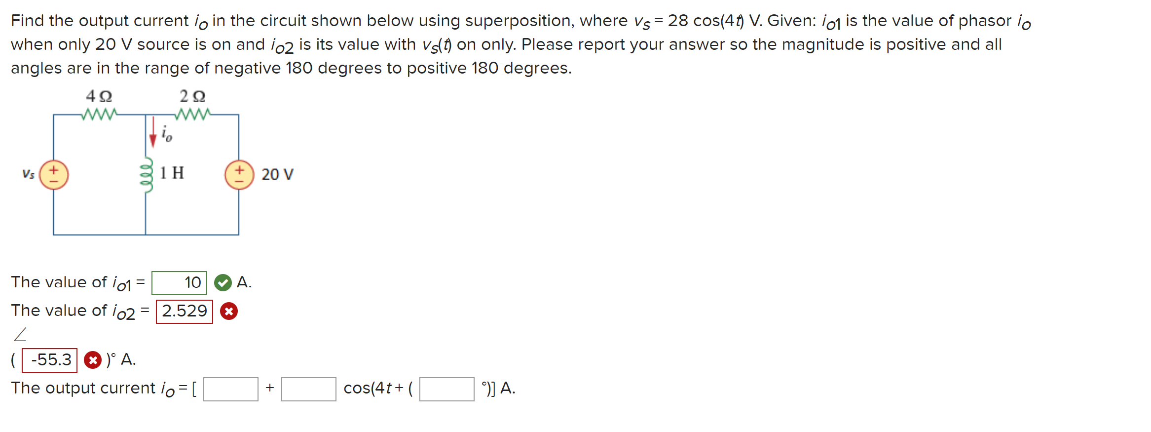 Solved Find the output current io in the circuit shown below | Chegg.com