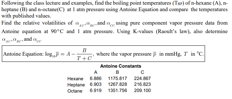 Solved Following The Class Lecture And Examples, Find The | Chegg.com