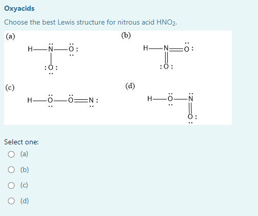 hno2 lewis structure