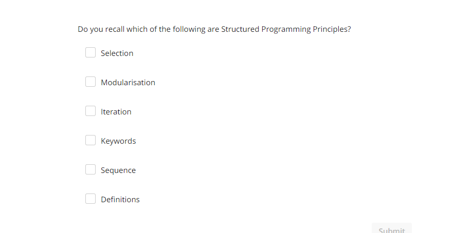 Solved Do you recall which of the following are Structured | Chegg.com