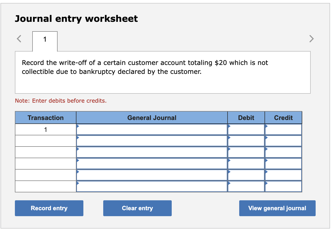 Solved PA8-1 (Algo) Recording Accounts Receivable | Chegg.com