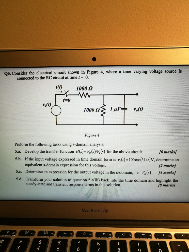 Solved 05. Consider the electrical circuit shown in Figure | Chegg.com