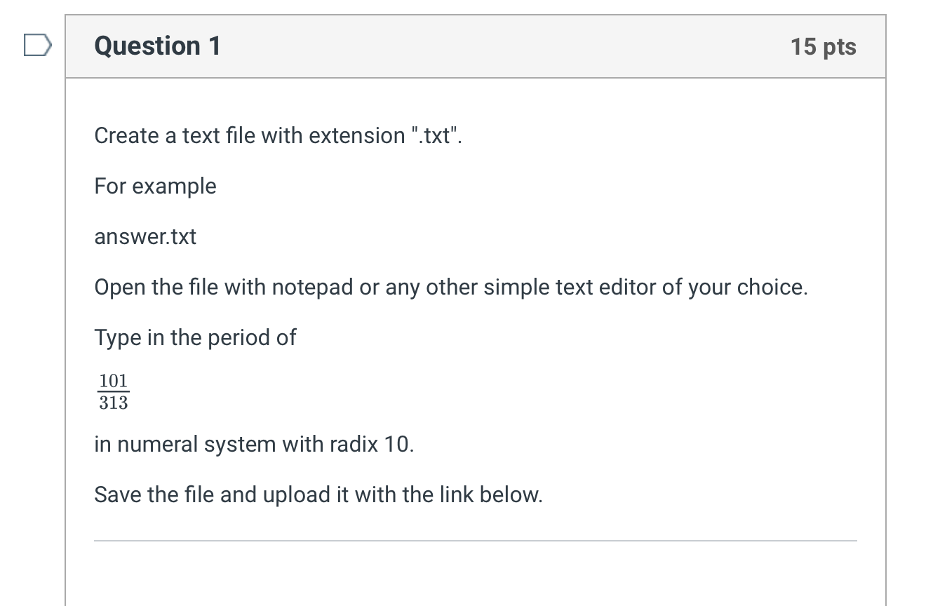 Create a text file with extension 